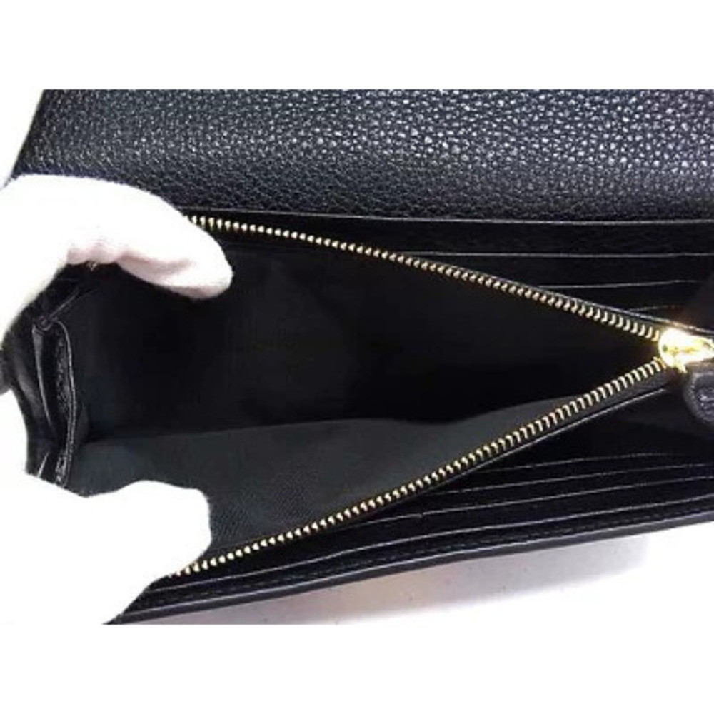 GUCCI Softbit Continental Wallet Black Leather Bi fold Long - Picture 6 of 6